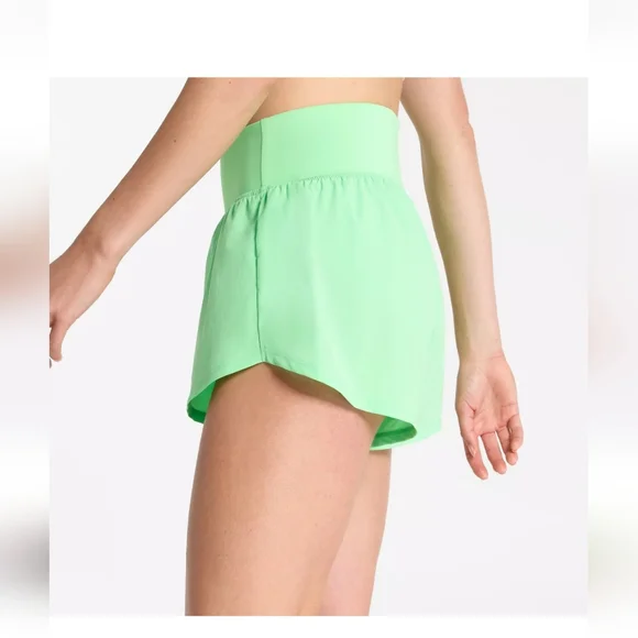 NWT DSG Women's Lime Green High-Waisted Shorts Size Medium - Picture 4 of 4